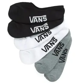 VANS Classic No Show Sock 6 Pack - White / Black / Grey