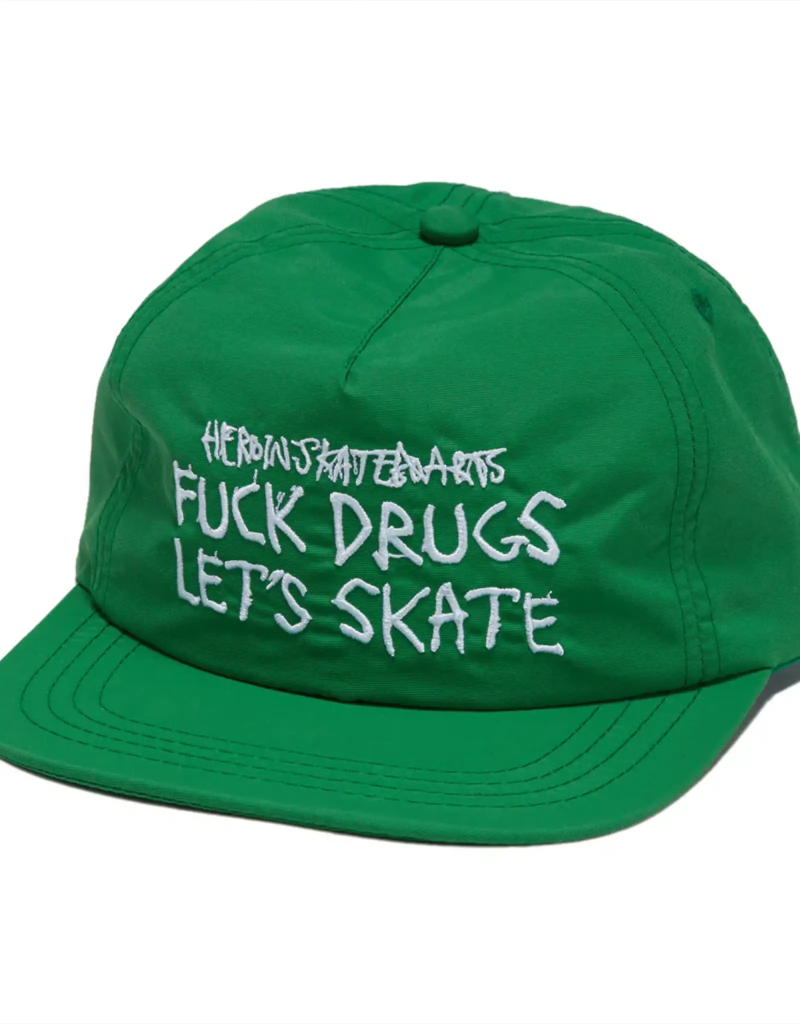 HEROIN Fuck Drugs Snapback - Green