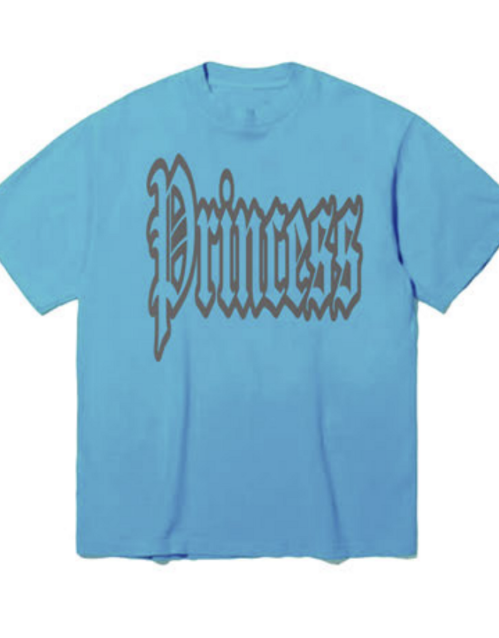 HARDBODY PRINCESS SILVER TEE - NEON BLUE