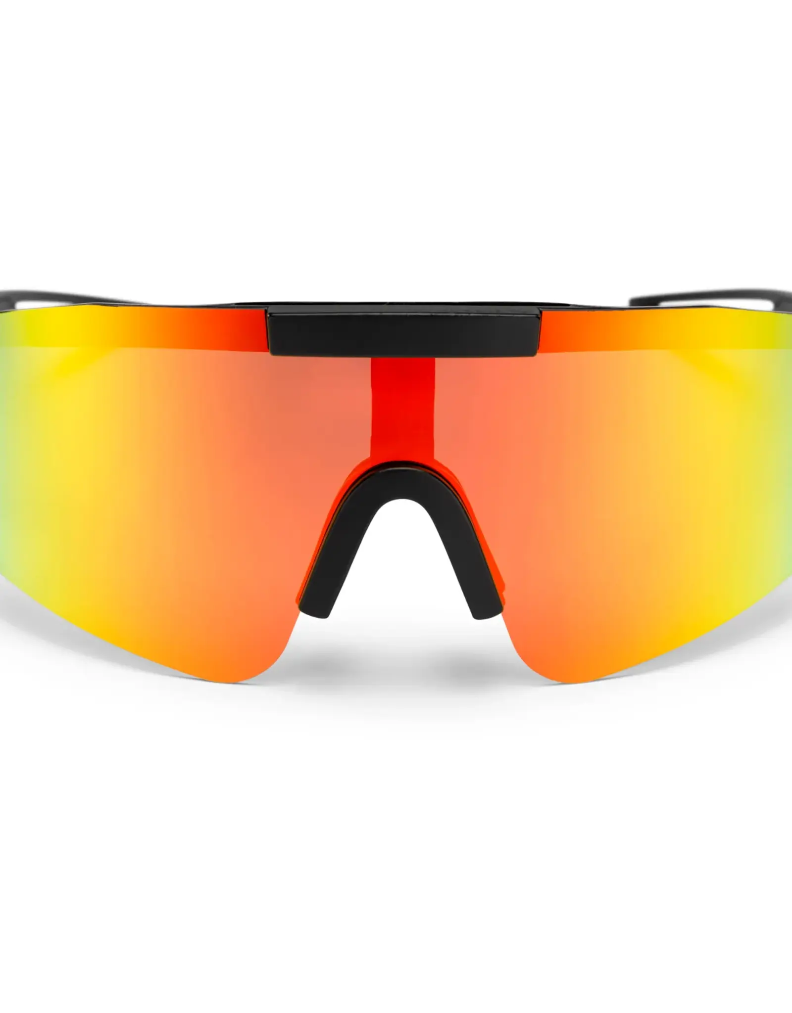 CHPO BRAND Luca Sunglasses - Black / Red Mirror