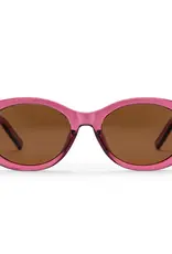 CHPO BRAND Cleo Sunglasses - Burgundy / Brown