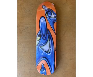 Kenny Scharf Karbombz Cruiser Deck Orange - 8.5 x 32.5 14.24 WB