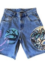 HUF Kenny Scharf Spray Guys Denim Short - Multi