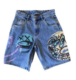 HUF Kenny Scharf Spray Guys Denim Short - Multi
