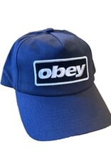 OBEY Ranch 5 Panel Strapback Hat - Navy