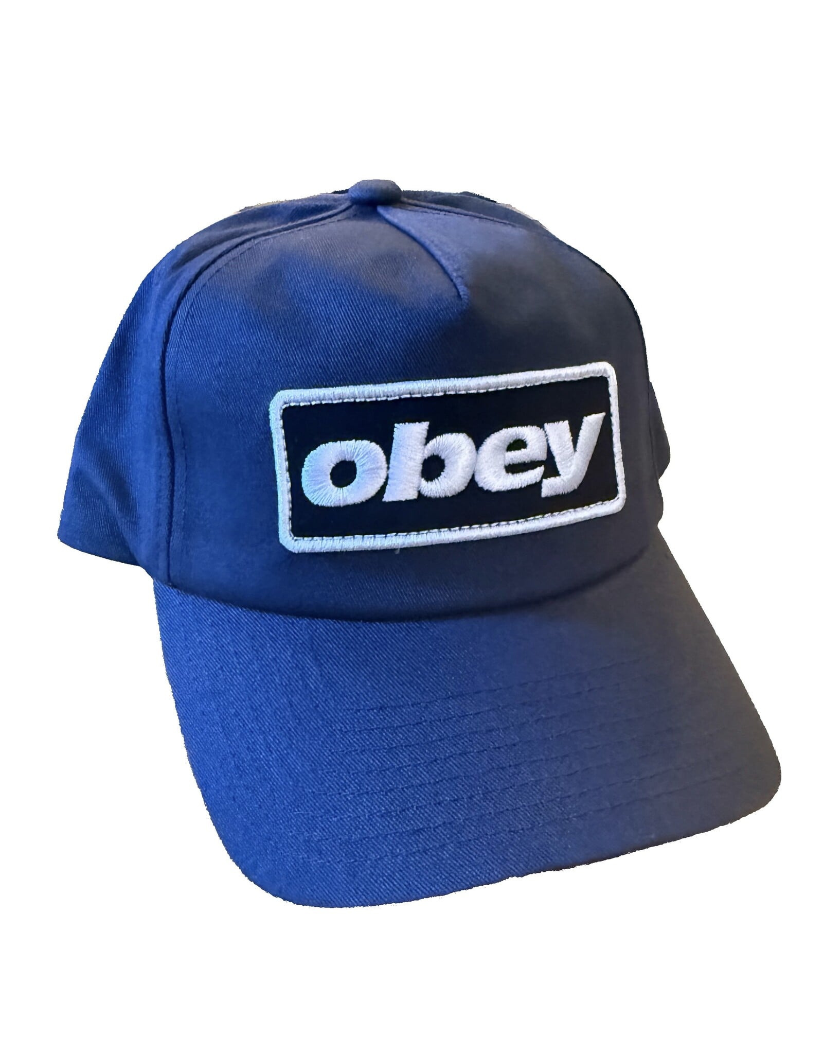OBEY Ranch 5 Panel Strapback Hat - Navy