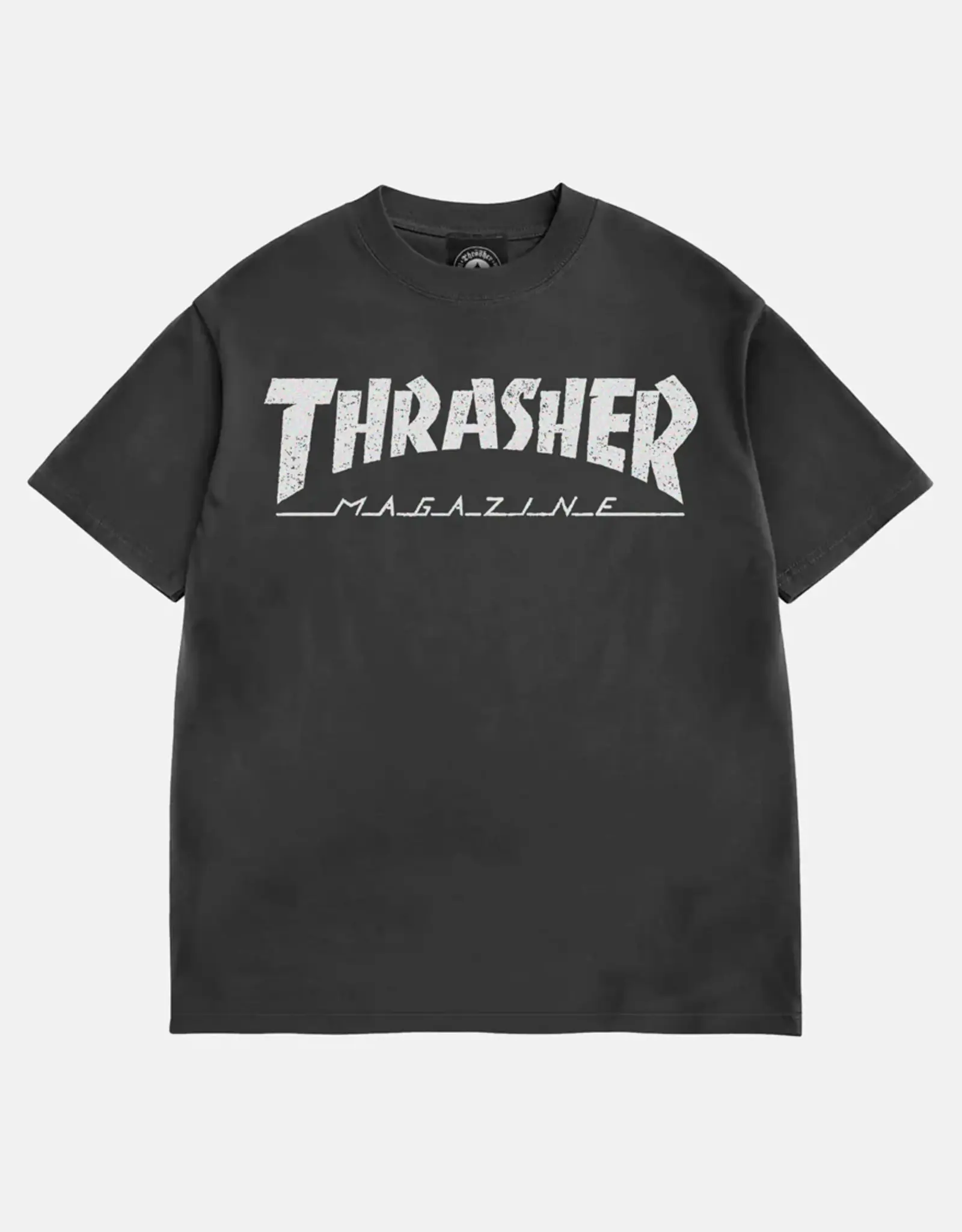 THRASHER Mag Logo Vintage Tee - Black