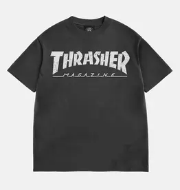THRASHER Mag Logo Vintage Tee - Black
