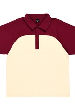 QUASI SKATEBOARDS Leslie Raglan Polo Shirt - Red