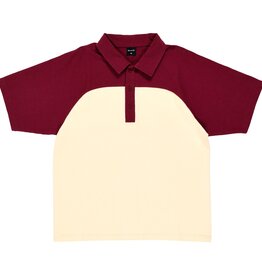 QUASI SKATEBOARDS Leslie Raglan Polo Shirt - Red