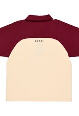 QUASI SKATEBOARDS Leslie Raglan Polo Shirt - Red