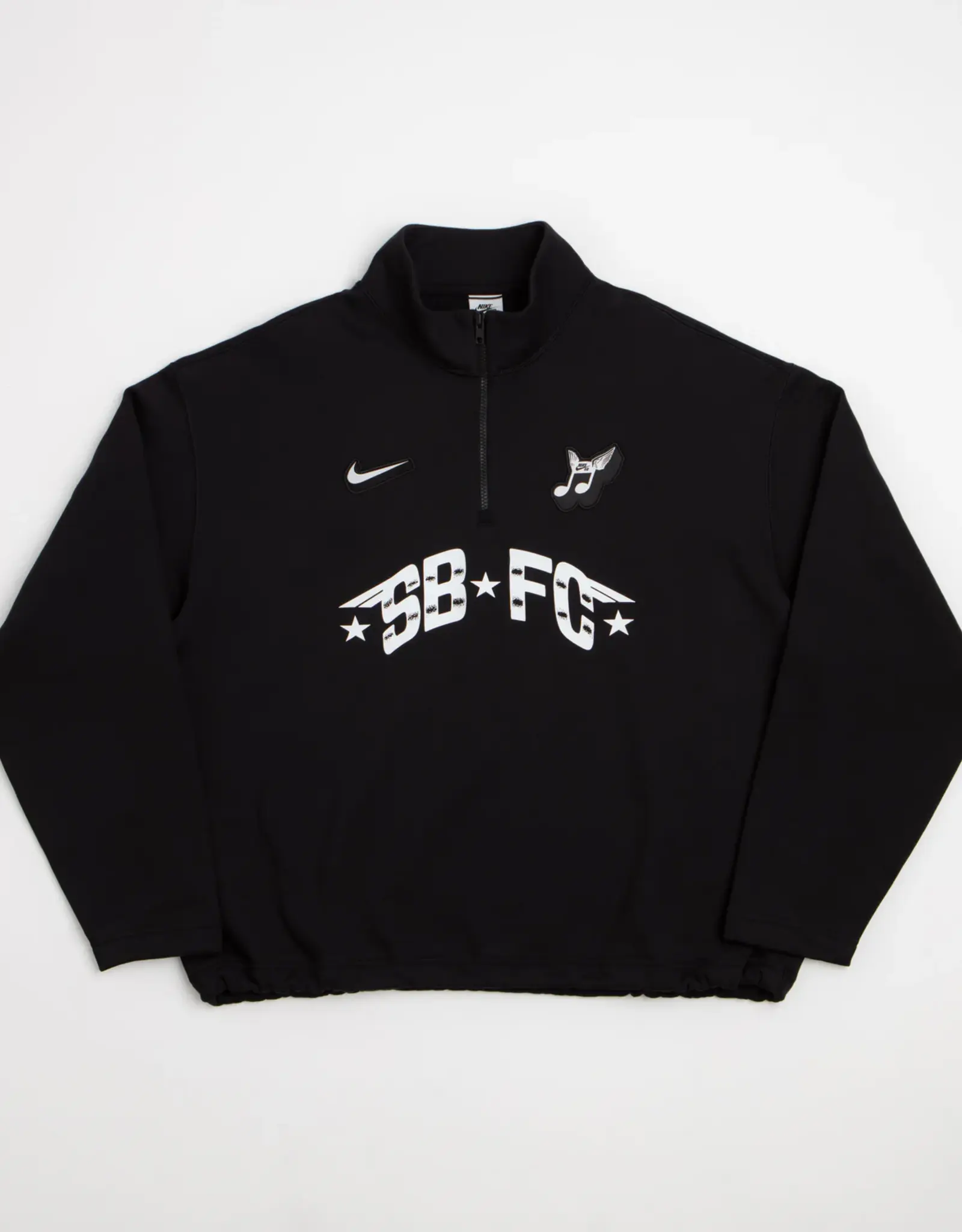 NIKE SB FC Pack Skate 1/2-Zip Fleece Crew-Neck Sweatshirt - Black