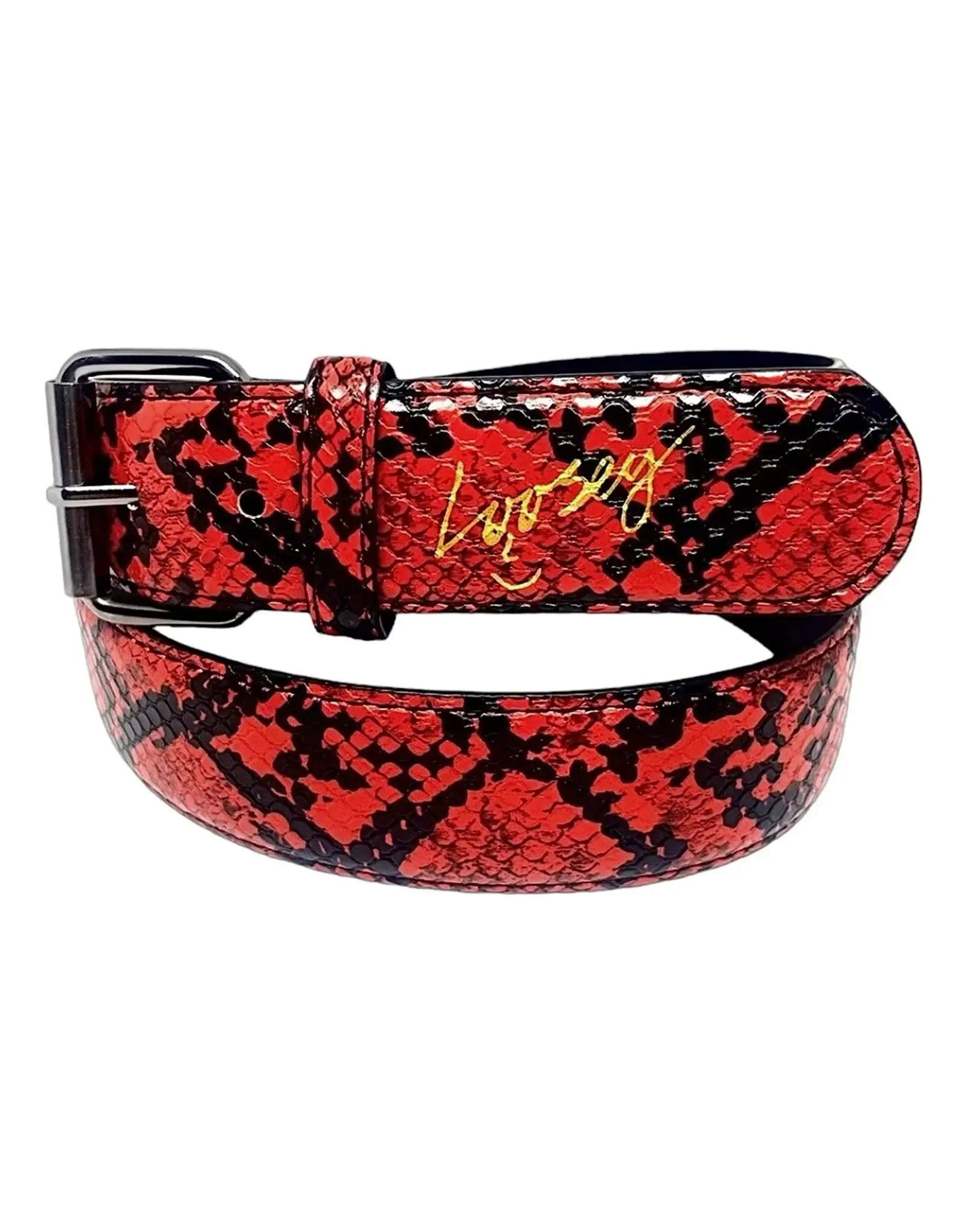 LOOSEY Red Slither Belt