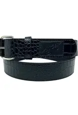 LOOSEY Black Croc Belt