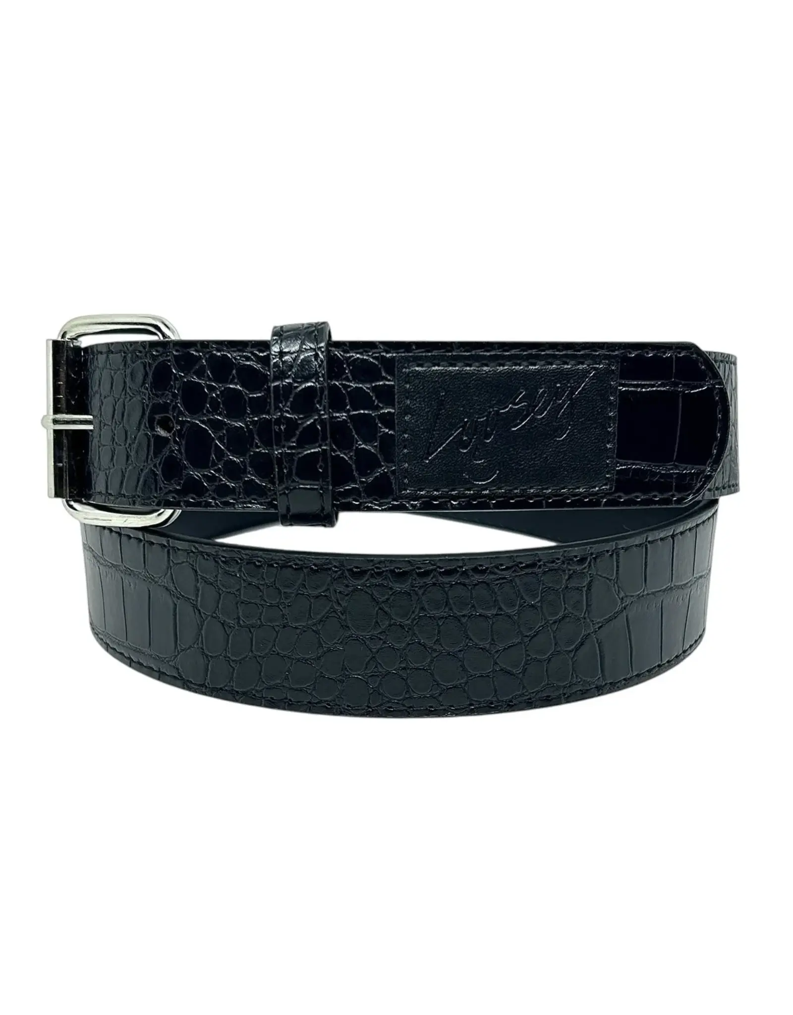 LOOSEY Black Croc Belt