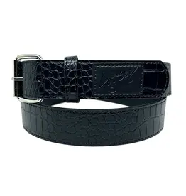 LOOSEY Black Croc Belt
