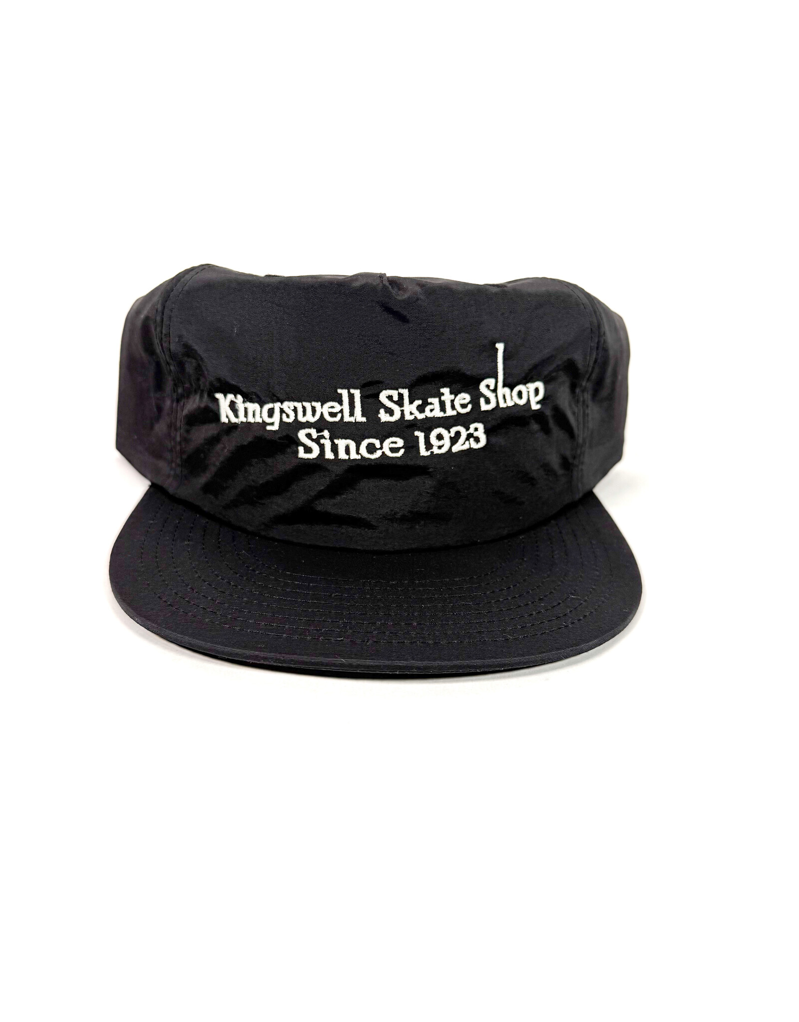 KINGSWELL Letterhead Snapback Surf Hat - Black / White