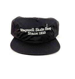 KINGSWELL Letterhead Snapback Surf Hat - Black / White
