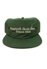 KINGSWELL Letterhead Snapback Surf Hat - Forest Green / White