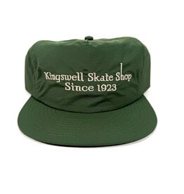 KINGSWELL Letterhead Snapback Surf Hat - Forest Green / White
