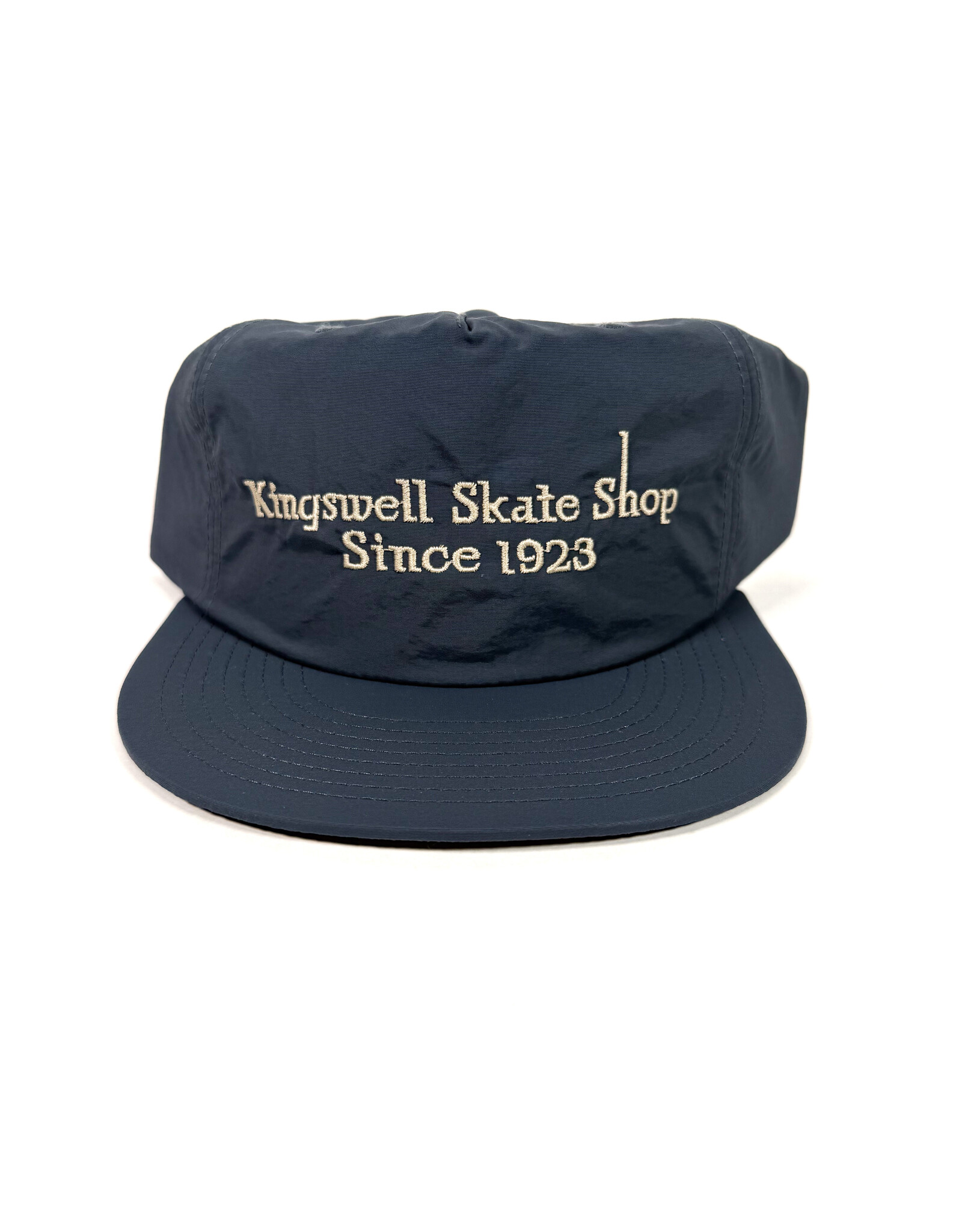 KINGSWELL Letterhead Snapback Surf Hat - Cobalt / Bone