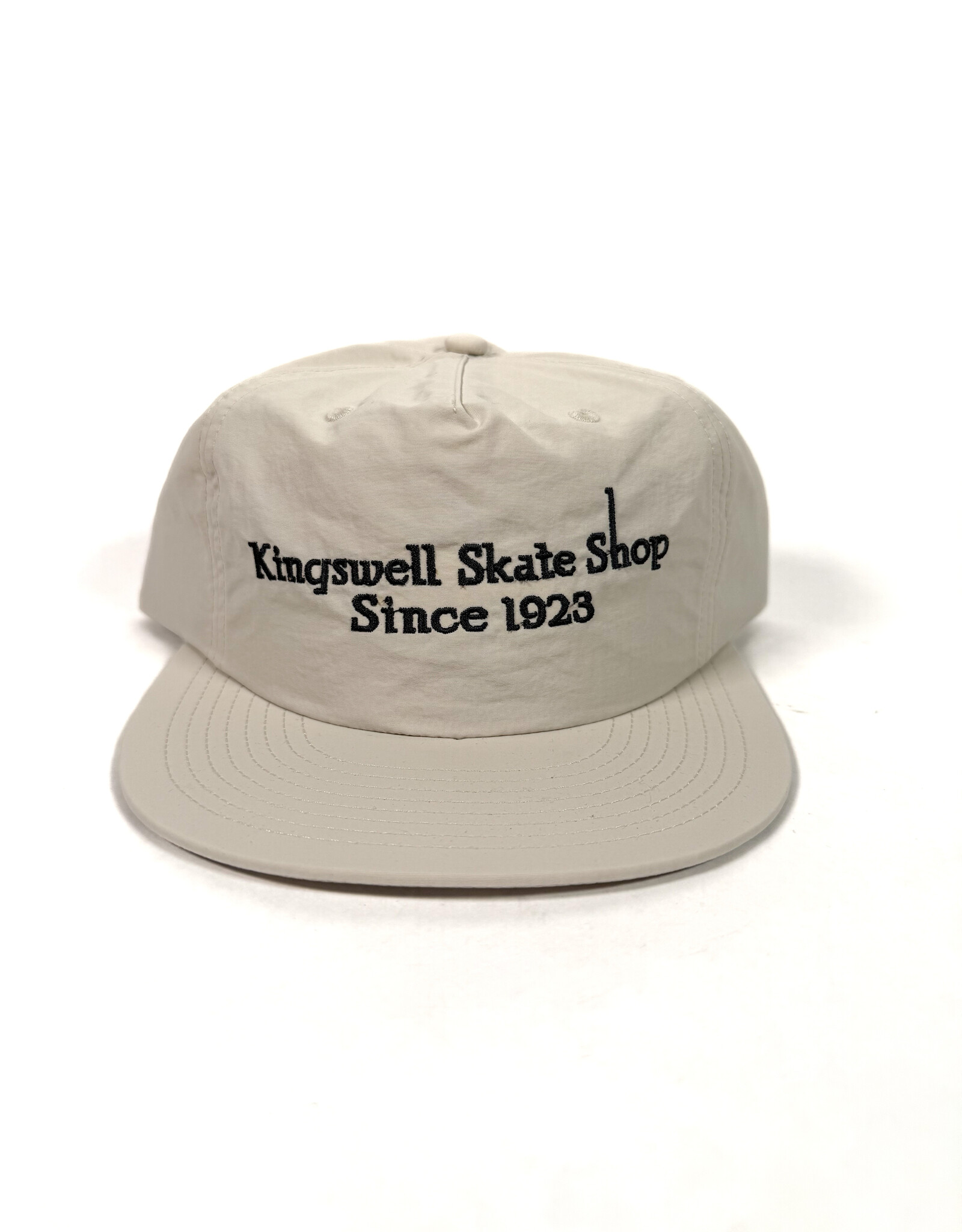 KINGSWELL Letterhead Snapback Surf Hat - White / Navy
