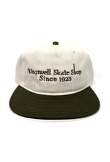 KINGSWELL Letterhead 2 Tone 5 Panel Snapback Hat - Olive / White