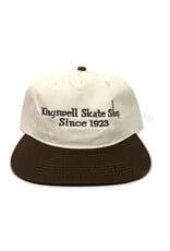 KINGSWELL Letterhead 2 Tone 5 Panel Snapback Hat - Army Green / White