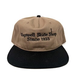 KINGSWELL Letterhead 2 Tone 5 Panel Snapback Hat - Black / Olive