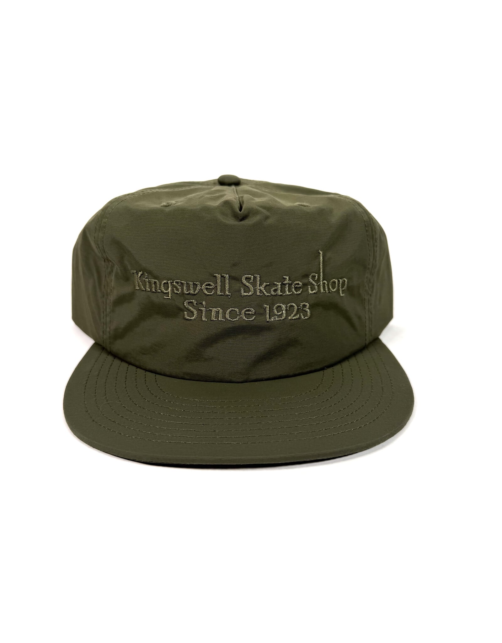 KINGSWELL Letterhead Snapback Surf Hat - Tonal Green