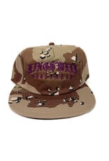 KINGSWELL Meza Script 6 Panel Snapback Hat - Desert Camo / Purple