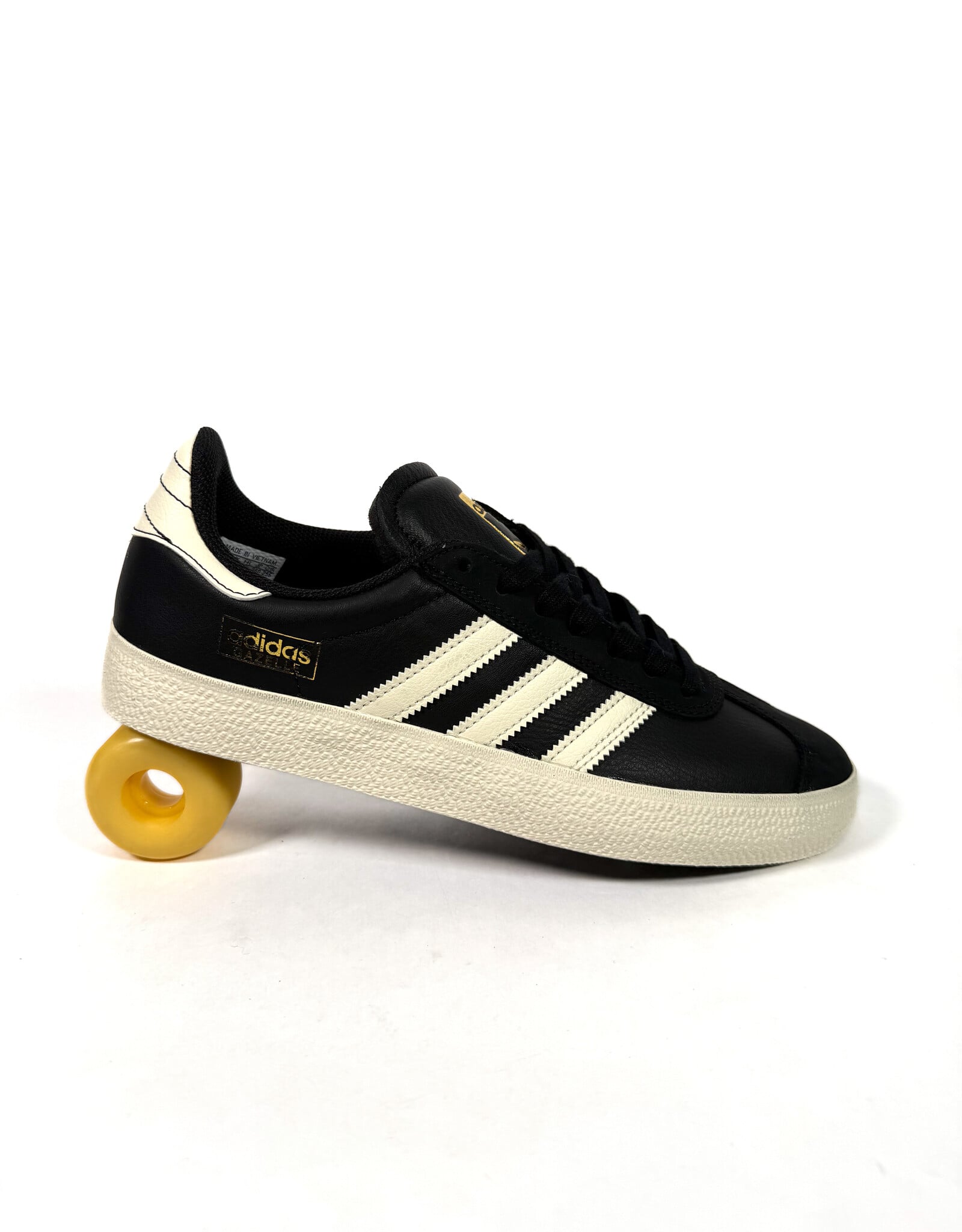 ADIDAS Gazelle ADV - Core Black / Cream White / Gold Metallic