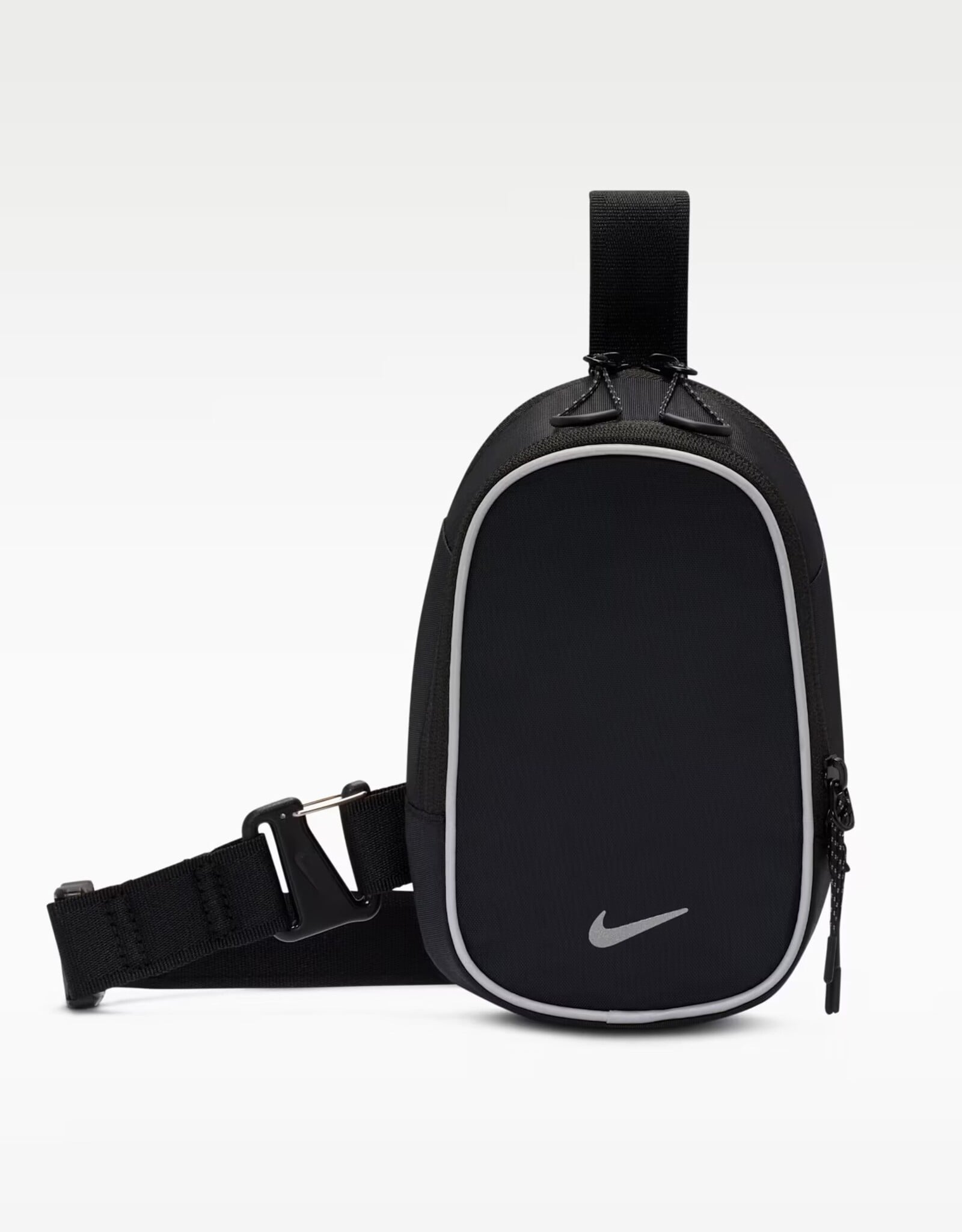 NIKE Commute Crossbody Bag (1L) - Black / Reflective Silver