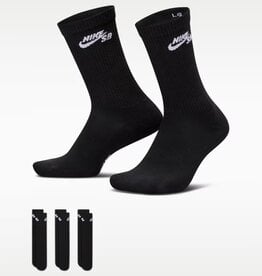 NIKE SB Everyday Elevated Skate Socks (3 Pairs) - Black