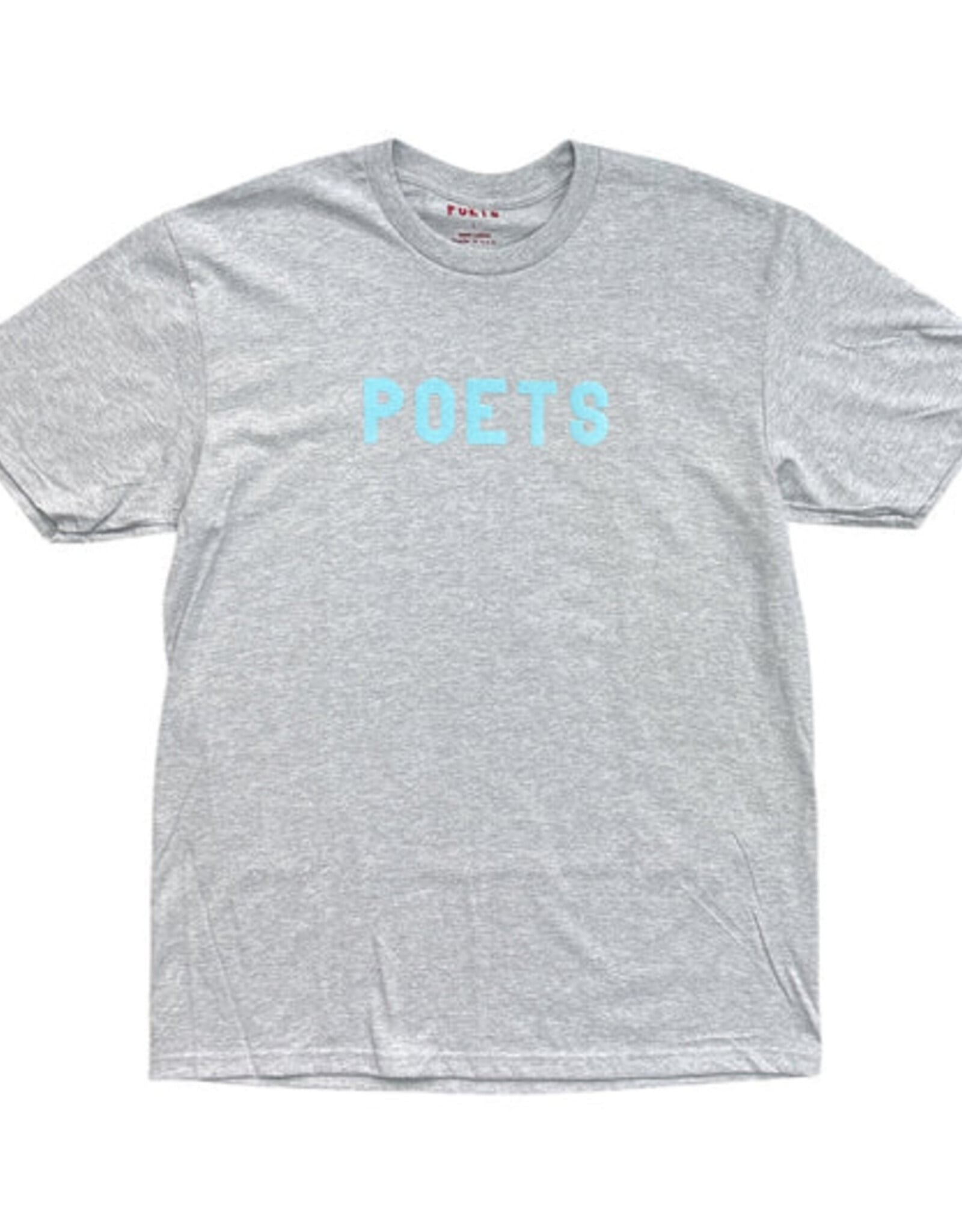 POETS OG Flock Tee - Heather Grey / Blue