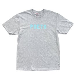POETS OG Flock Tee - Heather Grey / Blue