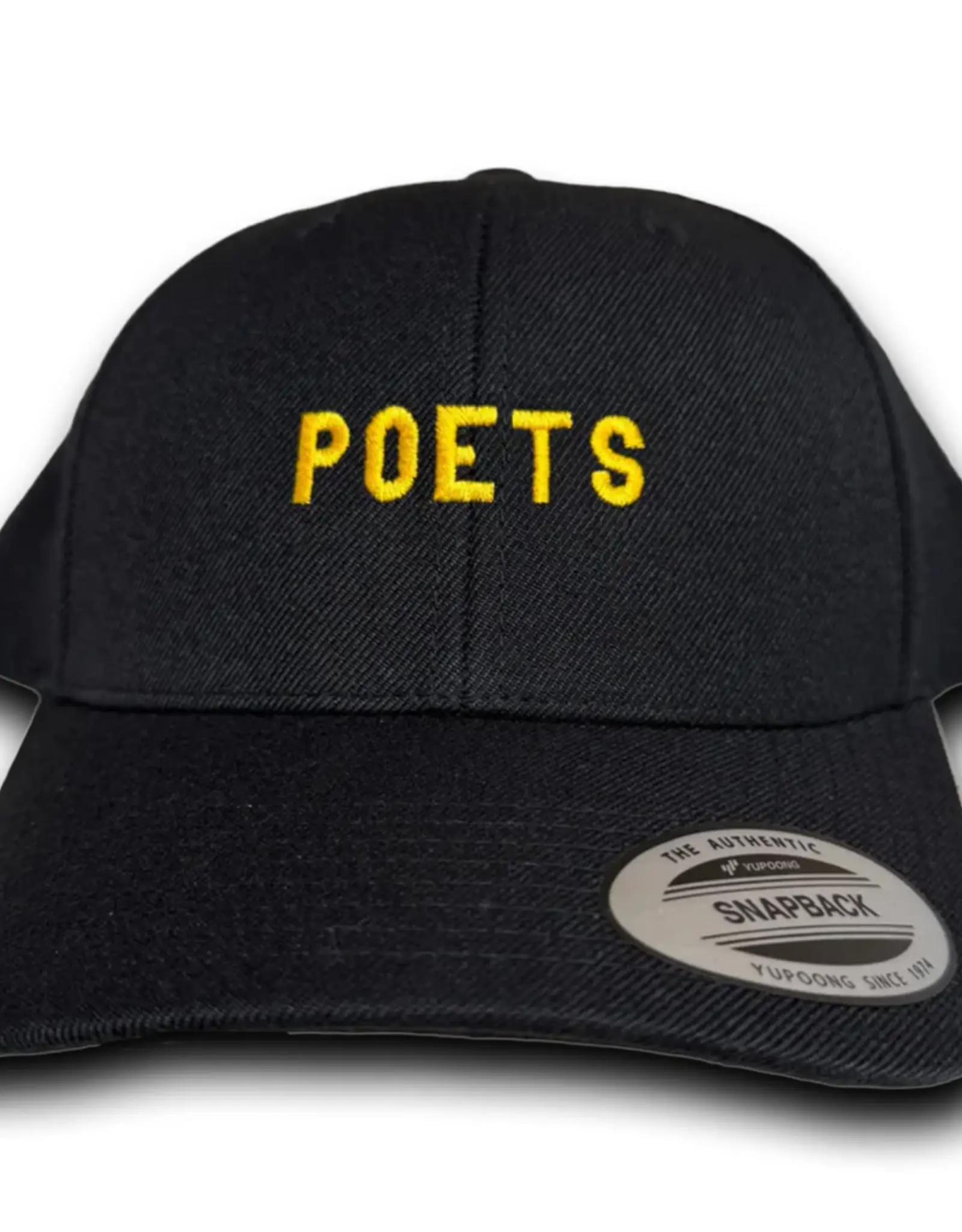 POETS Embroidered Snapback Hat - Black