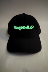 KINGSWELL Mouse Paintbrush Nylon 6 Panel Hat - Black / Glow in the Dark