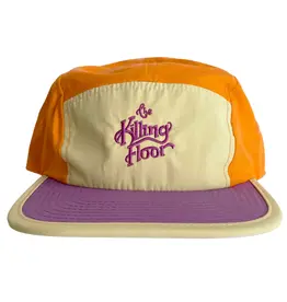 THE KILLING FLOOR Logo 5 Panel Nylon Camper Hat - Orange / Purple