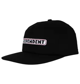 INDEPENDENT Bar Logo Unstructured Snapback Hat - Black