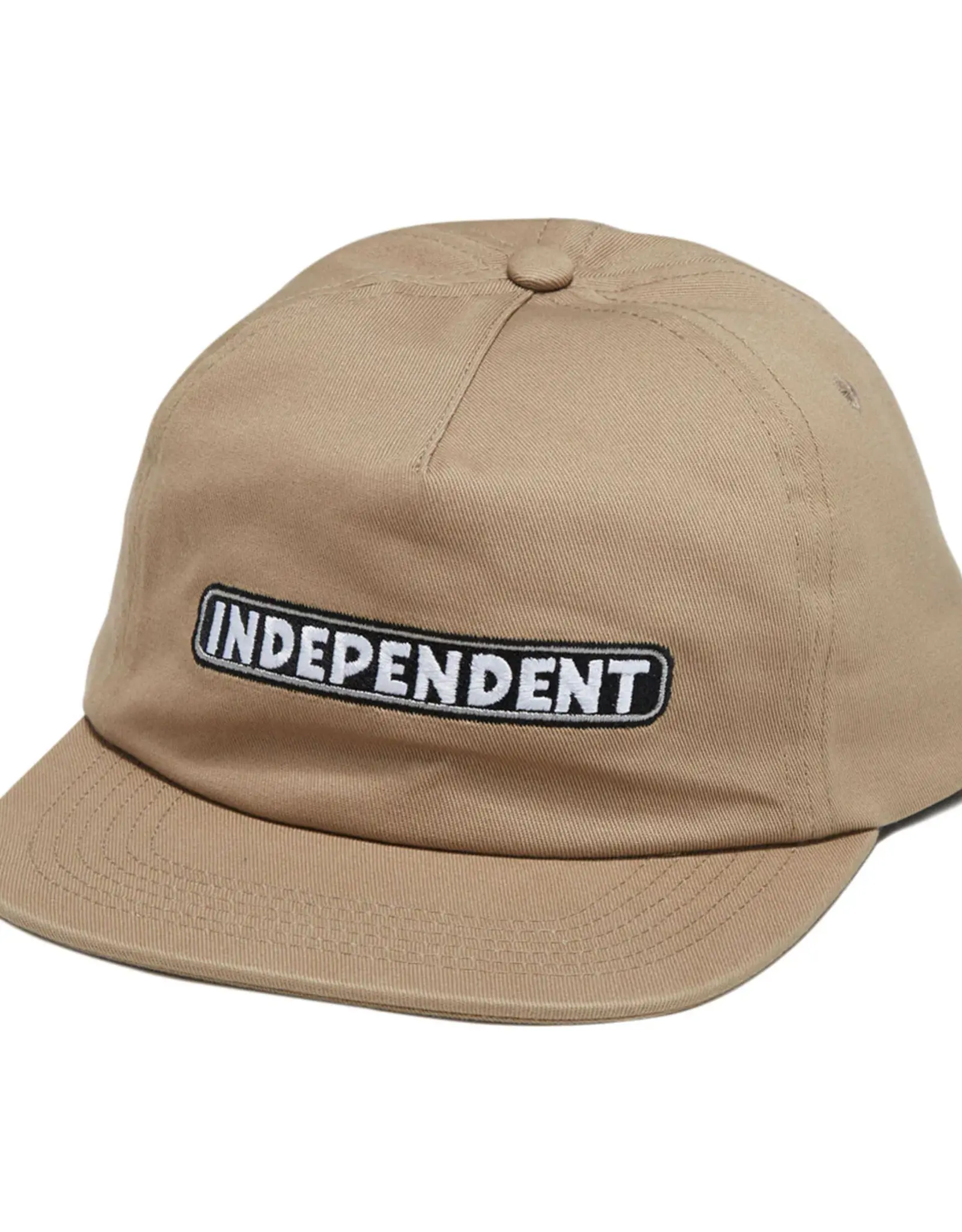 INDEPENDENT Bar Logo Unstructured Snapback Hat - Khaki