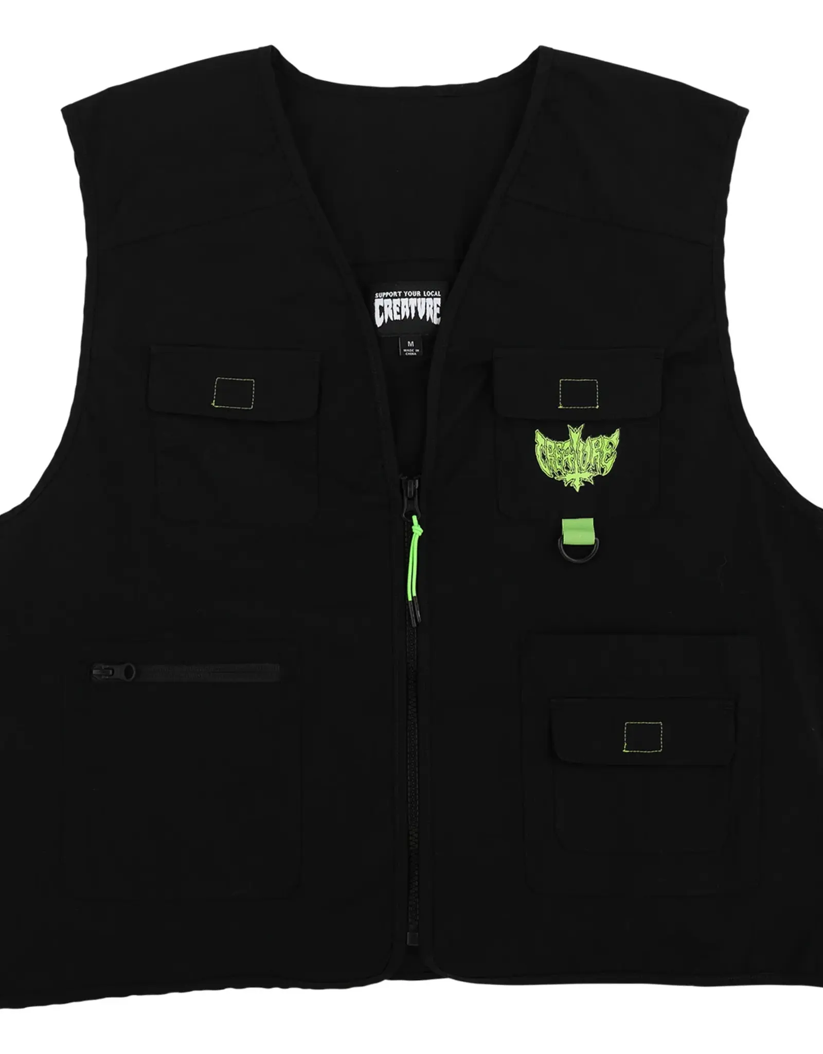 INDEPENDENT Gravette Cut and Tie Utility Vest - Black