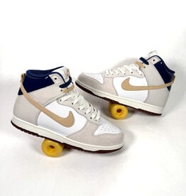 NIKE SB Dunk High Pro x Beyond Store - White/Ivory/Sand Dune/Blue Void