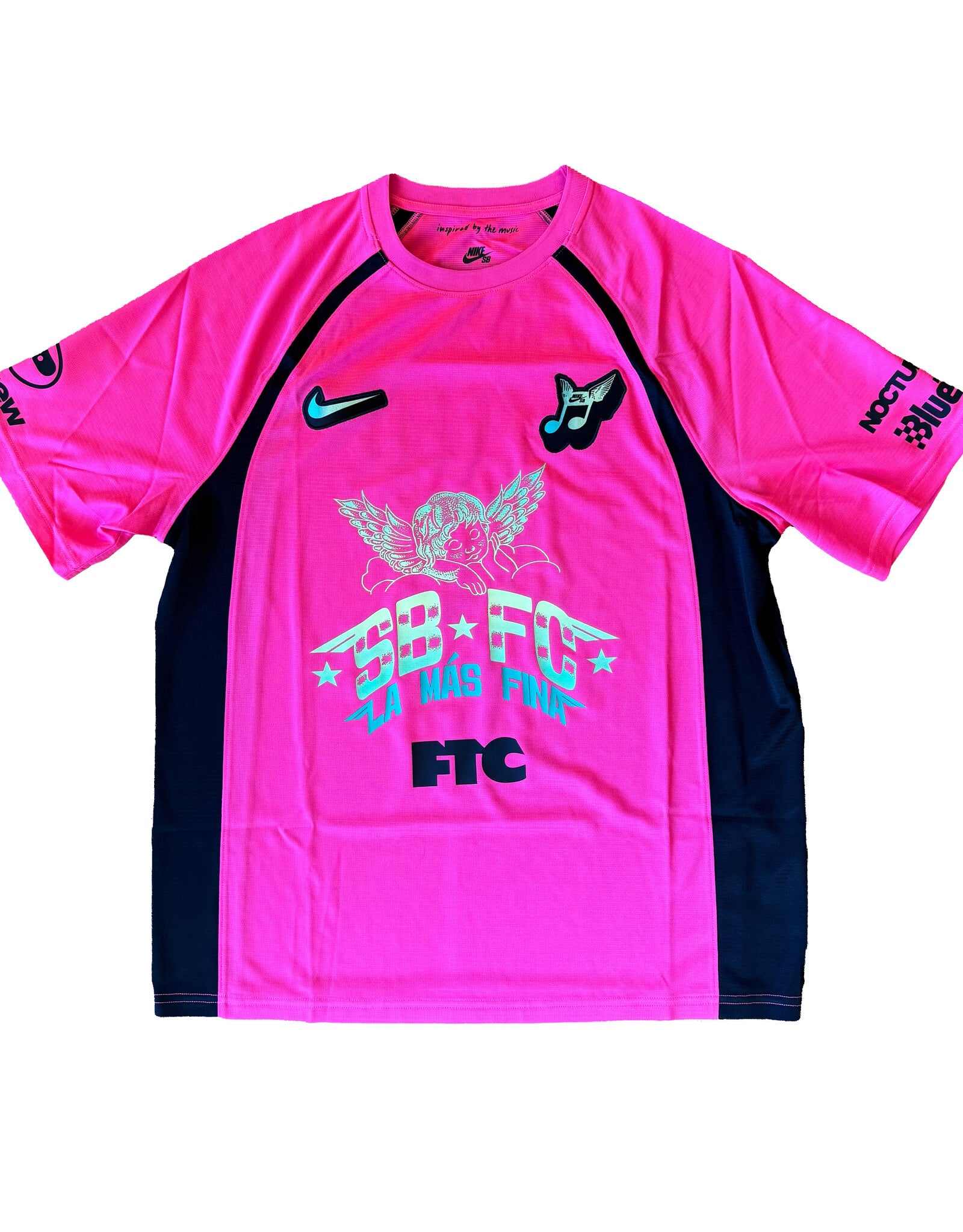 NIKE SB FC Pack Skate Jersey - Hyper Pink / Black