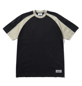 CASH ONLY Track Panel Tee - Black / Cove