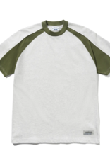 CASH ONLY Track Panel Tee - Ash / Army