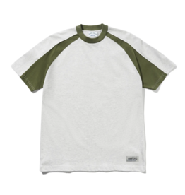 CASH ONLY Track Panel Tee - Ash / Army
