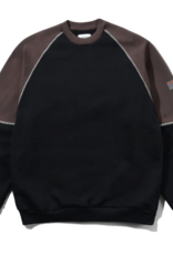 CASH ONLY Motion Panel Crewneck - Black / Dark Brown