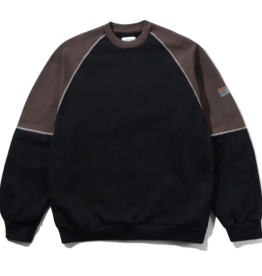 CASH ONLY Motion Panel Crewneck - Black / Dark Brown