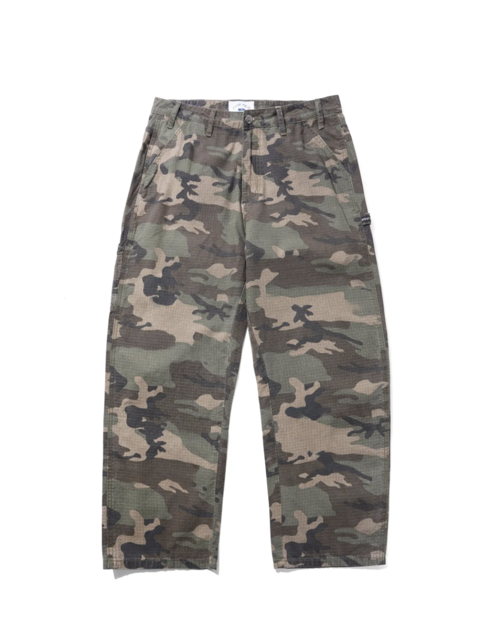 CASH ONLY Ripstop Carpenter Pants - Woodland Camo